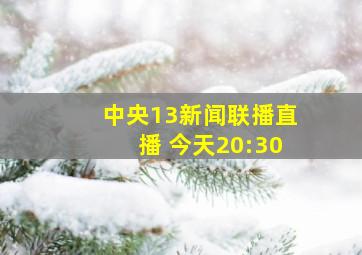 中央13新闻联播直播 今天20:30